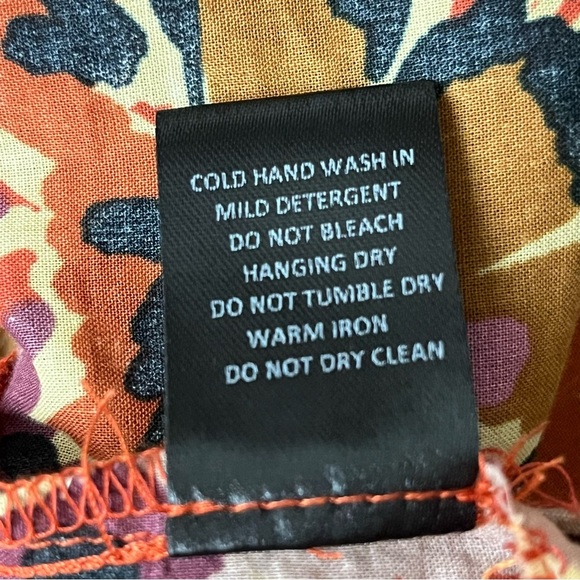 Karlie Floral Tunic Blouse Women’s L – Boho Hippie Coastal Resortwear Cottage - Picture 7 of 10